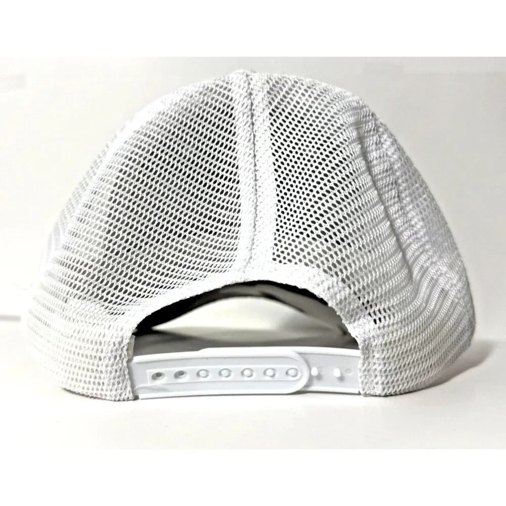 Suzuki Camo Trucker Hat Gray White Snapback Mesh Back Cap